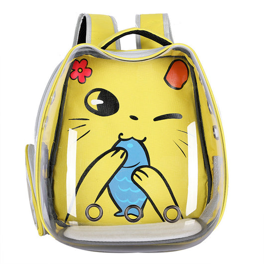 Mochila Transportadora Transparente para Gatos - Portátil y Segura - Image 13