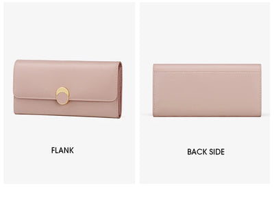 Billetera Larga de Cuero Genuino para Mujer - Gran Capacidad - Image 9