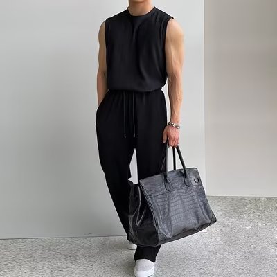 Conjunto Deportivo Hombre: Camiseta Tirantes y Shorts Verano - Image 10