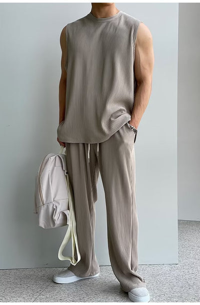 Conjunto Deportivo Hombre: Camiseta Tirantes y Shorts Verano - Image 12