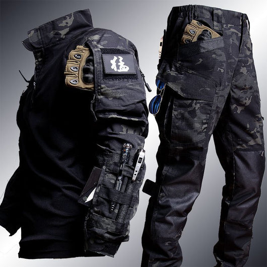 Camiseta Táctica Camuflaje Manga Larga Estilo Rana - Image 9