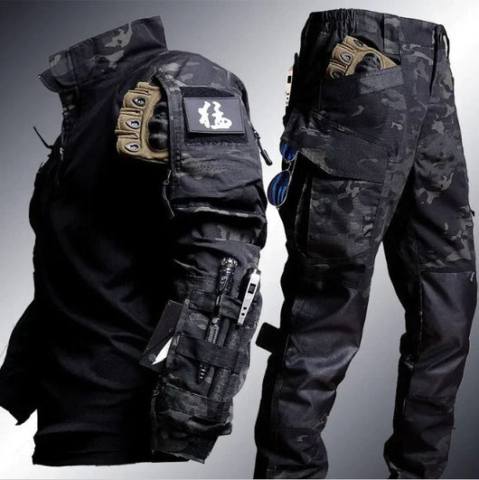 Camiseta Táctica Camuflaje Manga Larga Estilo Rana - Image 12