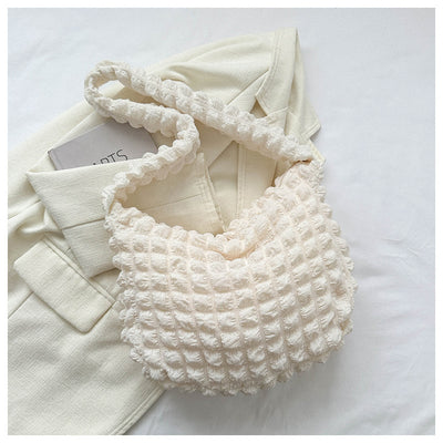 Bolsa Axilar Plisada Clouds - Estilo Occidental Minimalista y Trendy - Image 18