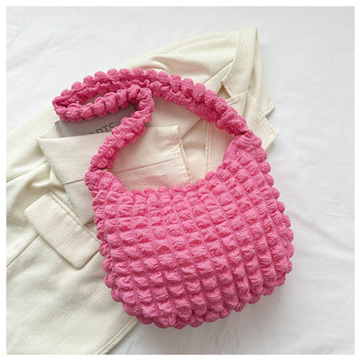 Bolsa Axilar Plisada Clouds - Estilo Occidental Minimalista y Trendy - Image 19