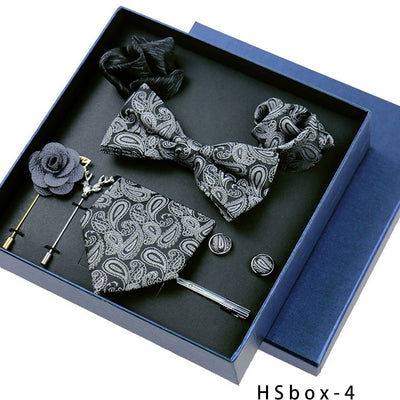Set de 8 Piezas Accesorios Formales para Hombre - Corbatas, Moños y Pañuelos - Image 29