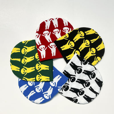 Gorro Tejido Alienígena Cartoon para Otoño e Invierno - Diseño Halloween Creativo - Image 13