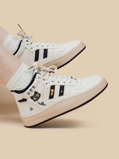 Zapatillas Altas para Mujer con Forro de Terciopelo y Cordones - Image 8