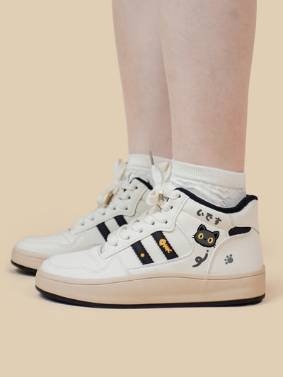 Zapatillas Altas para Mujer con Forro de Terciopelo y Cordones - Image 9
