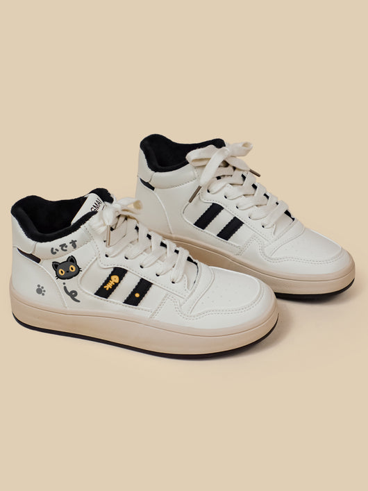 Zapatillas Altas para Mujer con Forro de Terciopelo y Cordones - Image 10