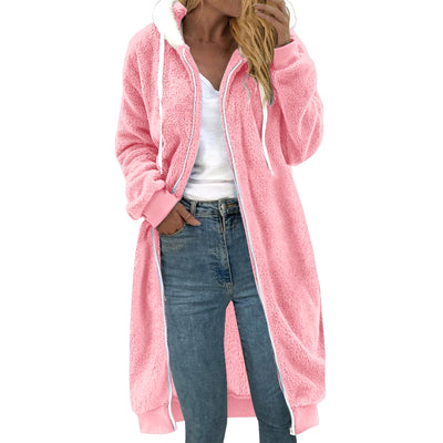 Abrigo de Invierno Mujer con Capucha y Forro Polar Doble Cara - Image 15
