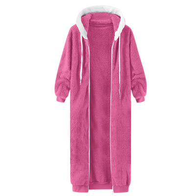 Abrigo de Invierno Mujer con Capucha y Forro Polar Doble Cara - Image 36