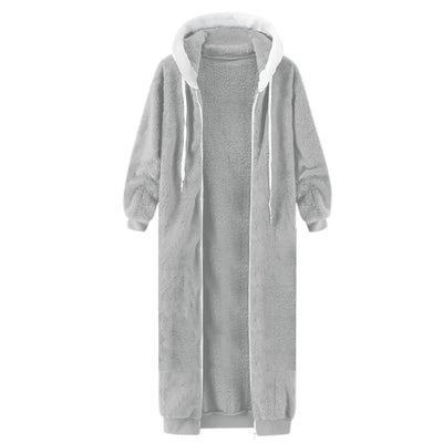 Abrigo de Invierno Mujer con Capucha y Forro Polar Doble Cara - Image 40