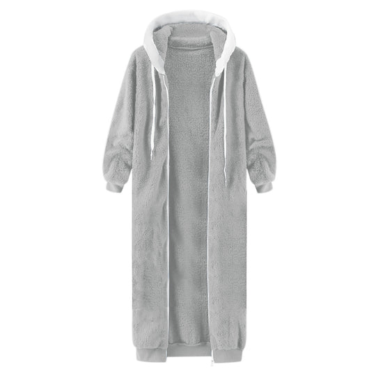 Abrigo de Invierno Mujer con Capucha y Forro Polar Doble Cara - Image 40