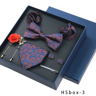 Set de 8 Piezas Accesorios Formales para Hombre - Corbatas, Moños y Pañuelos - Image 33