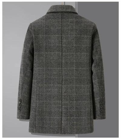 Abrigo de Lana para Hombre con Forro Desmontable de Plumón - Invierno Cálido y Versátil - Image 15