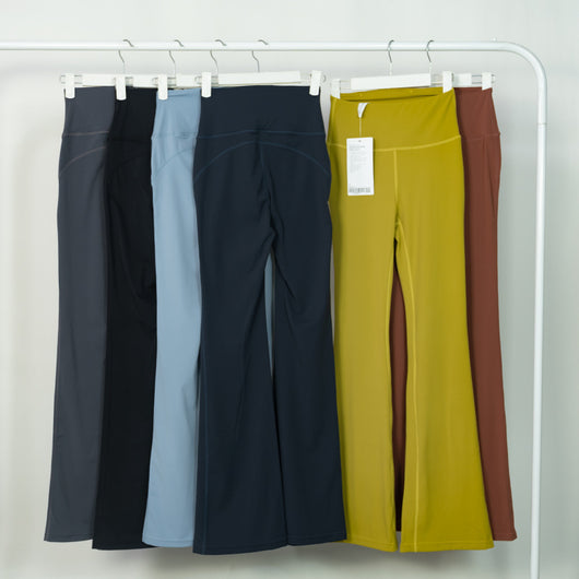Pantalones Acampanados de Cintura Alta para Yoga y Fitness - Image 48