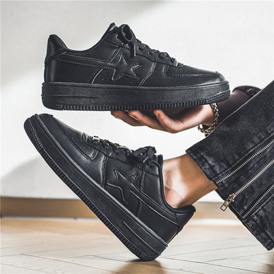Tenis Blancos Casuales con Suela Gruesa para Hombre - Image 11