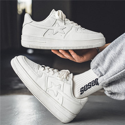Tenis Blancos Casuales con Suela Gruesa para Hombre - Image 14
