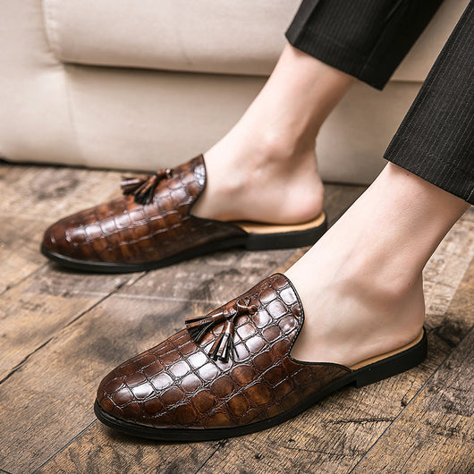 Zapatos de Cuero Mocasín con Borlas y Soporte Semiflexible para Hombre - Image 21