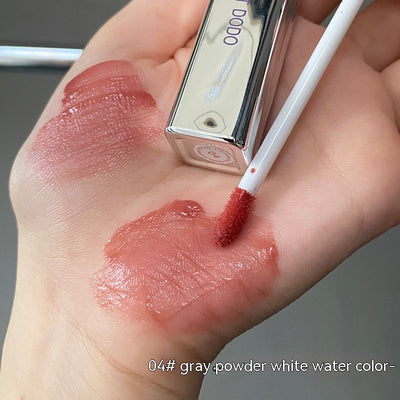Labial Líquido Espejo Corazón de Flores - Tubo Plateado con Hidratación Intensiva - Image 9