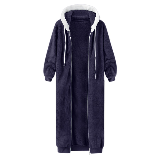 Abrigo de Invierno Mujer con Capucha y Forro Polar Doble Cara - Image 60