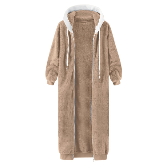 Abrigo de Invierno Mujer con Capucha y Forro Polar Doble Cara - Image 61