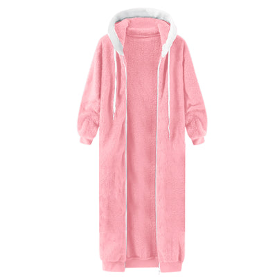 Abrigo de Invierno Mujer con Capucha y Forro Polar Doble Cara - Image 62