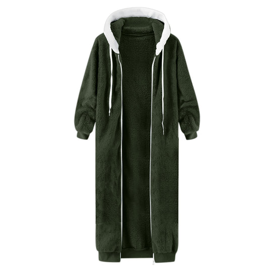 Abrigo de Invierno Mujer con Capucha y Forro Polar Doble Cara - Image 64