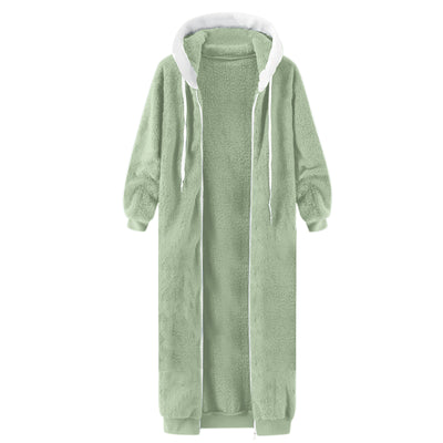 Abrigo de Invierno Mujer con Capucha y Forro Polar Doble Cara - Image 70
