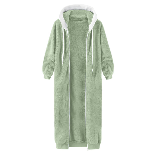 Abrigo de Invierno Mujer con Capucha y Forro Polar Doble Cara - Image 70