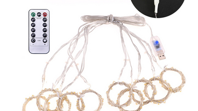 Cortina de Luces LED USB con Control Remoto para Ventanas - Decoración Navideña - Image 34