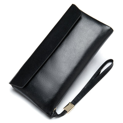 Billetera de Cuero Genuino Retro con Múltiples Compartimientos - Image 17