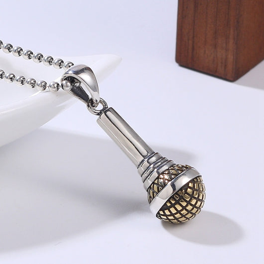 Dije Micrófono Plata 925 Hip Hop para Hombre y Mujer - Image 13