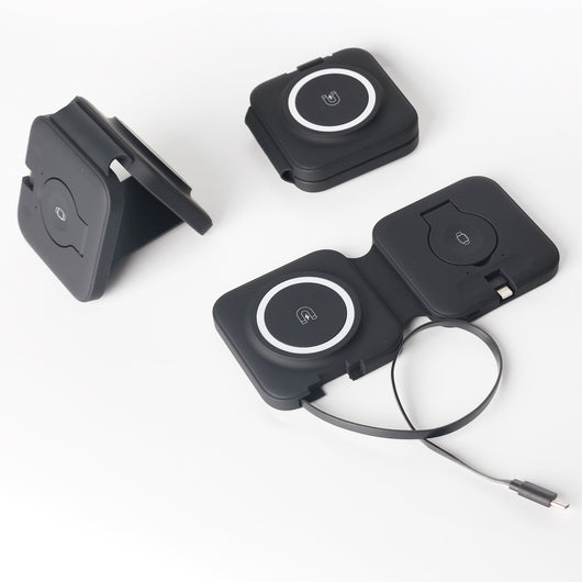 Cargador Inalámbrico Magnético 3 en 1 Plegable con Cable Flexible - Image 17