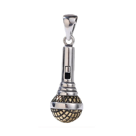 Dije Micrófono Plata 925 Hip Hop para Hombre y Mujer - Image 15