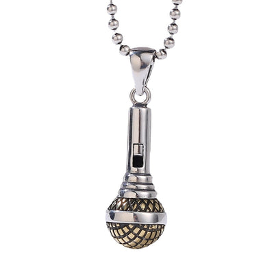 Dije Micrófono Plata 925 Hip Hop para Hombre y Mujer - Image 21