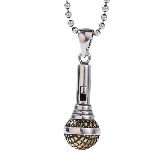Dije Micrófono Plata 925 Hip Hop para Hombre y Mujer - Image 21