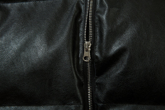 Abrigo Acolchado de Cuello Alto con Bordado de Alfabeto Retro - Image 35