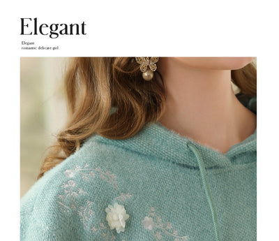 Suéter Holgado con Capucha y Bordado Sherry para Mujer - Image 13
