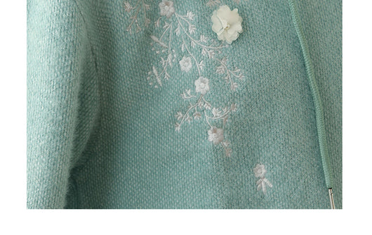 Suéter Holgado con Capucha y Bordado Sherry para Mujer - Image 14