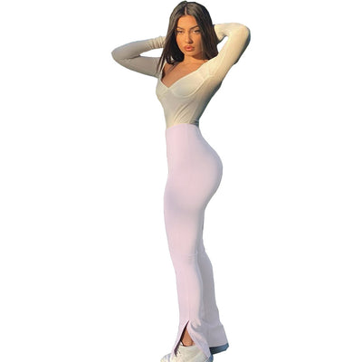 Pantalones Slim Micro Abiertos con Cierre Frontal - Image 14