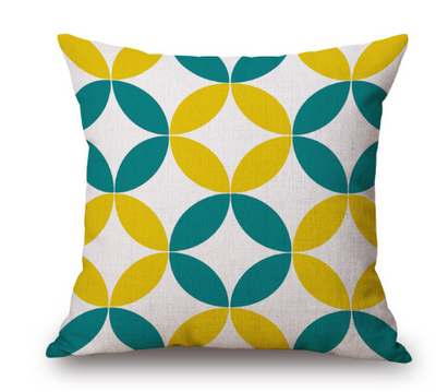 Funda de Cojín Nórdica con Estampado Geométrico Amarillo Verde - Image 12