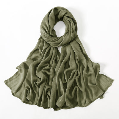 Pañuelo Modal Rayon Malayo Indonesio Colores Sólidos Transpirable - Image 42