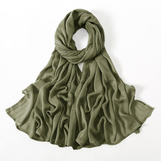 Pañuelo Modal Rayon Malayo Indonesio Colores Sólidos Transpirable - Image 42