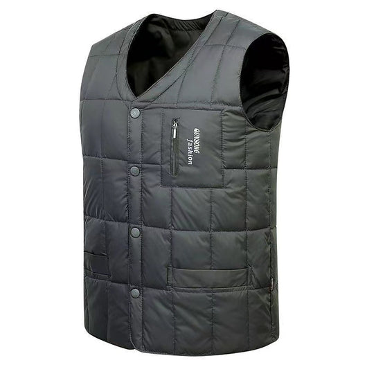 Chaleco de Plumón para Hombre Talla Grande - Abrigo Cálido Otoño e Invierno - Image 10