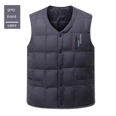 Chaleco de Plumón para Hombre Talla Grande - Abrigo Cálido Otoño e Invierno - Image 11