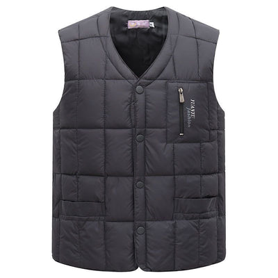Chaleco de Plumón para Hombre Talla Grande - Abrigo Cálido Otoño e Invierno - Image 12
