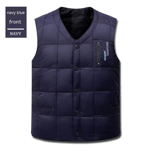 Chaleco de Plumón para Hombre Talla Grande - Abrigo Cálido Otoño e Invierno - Image 13