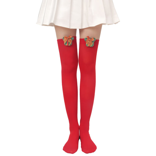 Calcetines Navideños con Muñeca de Peluche y Moño - Image 16