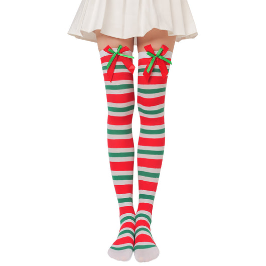 Calcetines Navideños con Muñeca de Peluche y Moño - Image 18